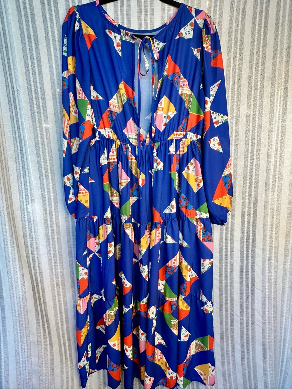 Lisa Says Gah Maxine Midi Dress Alpine Quilt - Picture 3 of 12